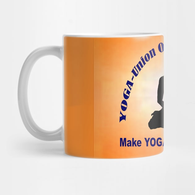 Make YOGA - A Way Of Life - Orange Wall Art. by "Ekaa Digi Arts"